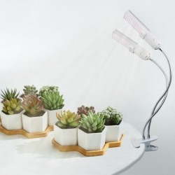 Necgemlex LED Grow Lights for Indoor Plants, Full Spectrum Sunlights, with Replaceable E27 Bulbs, Dual Head and Double Switches, Professional for Seedling