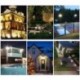 Necgemlex Solar Flood Lights Outdoor - A Plus 100W Solar Powered Street Light, 120 LEDs 6000 Lumens Waterproof IP66 with Remote Control Security Lighting for Yard, Garden, Gutter, Swimming Pool, Path