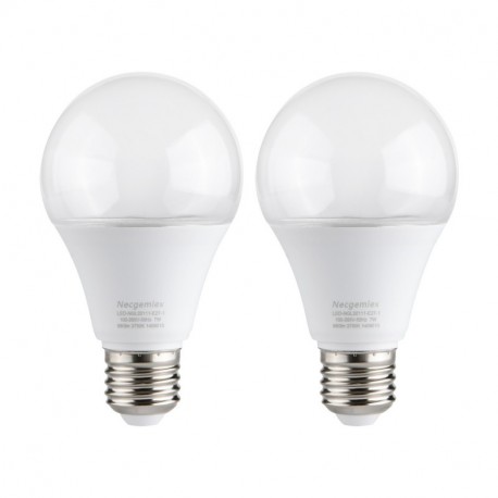 Necgemlex 2 Pack A70 Grow Light Bulb , E26 110V 7W Full Spectrum LED Plant Light Bulb for Indoor Plants, Flowers, Greenhouse, Indore Garden, Hydroponic