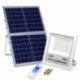 Necgemlex Solar Flood Lights Outdoor 2nd ver -  100W Solar Powered Street Light, 120 LEDs 6000 Lumens Waterproof IP66 with Remote Control Security Lighting for Yard, Garden, Gutter, Swimming Pool, Path