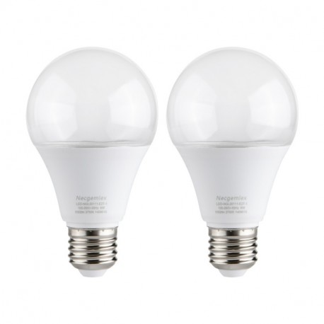 Necgemlex 2 Pack A70 Grow Light Bulb , E26 110V 9W Full Spectrum LED Plant Light Bulb for Indoor Plants, Flowers, Greenhouse, Indore Garden, Hydroponic