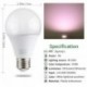Necgemlex 2 Pack A70 Grow Light Bulb , E26 110V 9W Full Spectrum LED Plant Light Bulb for Indoor Plants, Flowers, Greenhouse, Indore Garden, Hydroponic